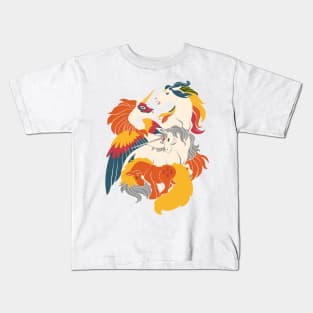 Four Horses of the Nostalgialypse Kids T-Shirt